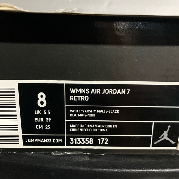 Retro Air Jordan 7. WOMAN'S size 8. - Picture 6 of 6